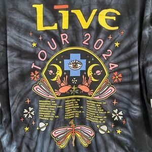 Live Band Banshee Concert Tour T Shirt Unisex Tie Dye Black‎ 2024 NEW XL